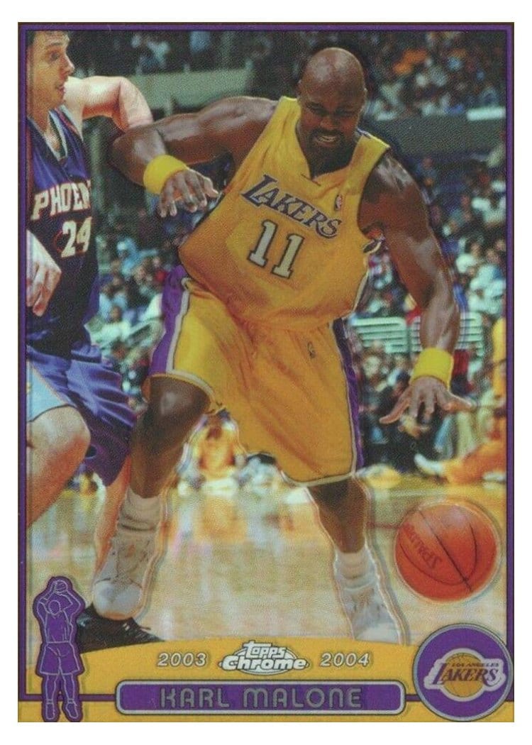 2003 Topps Chrome Karl Malone #32 card