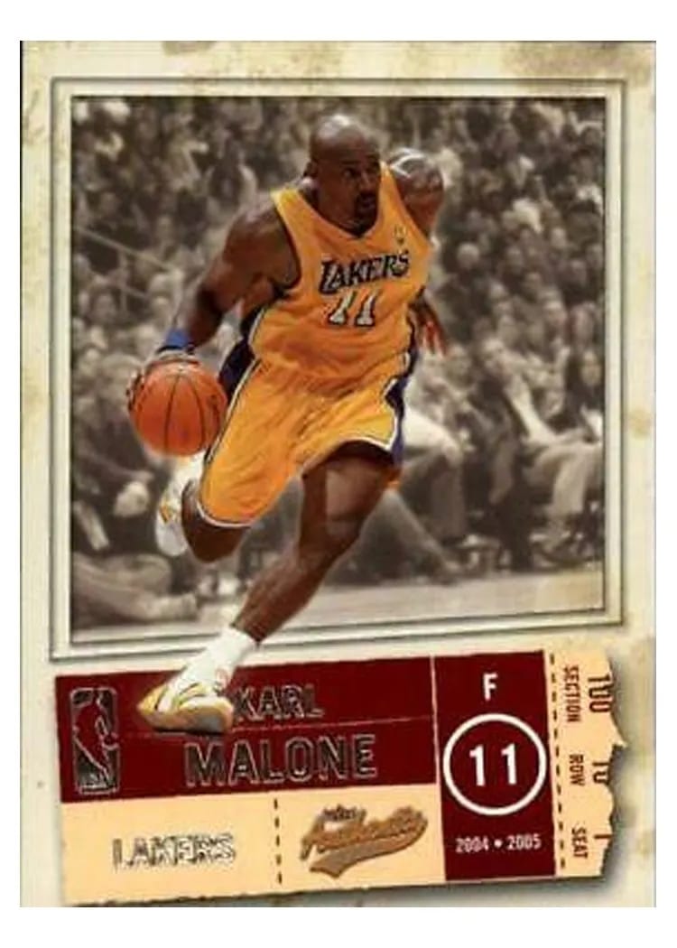 2004 Fleer Authentix Karl Malone #84 card