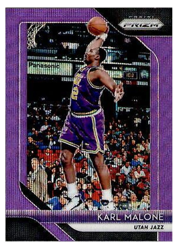 2018-19 Panini Prizm Base Set Karl Malone #75 card