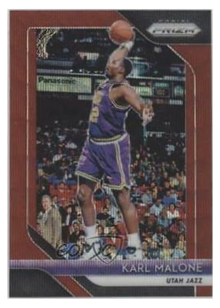 2018-19 Panini Prizm Base Set Karl Malone #75 card