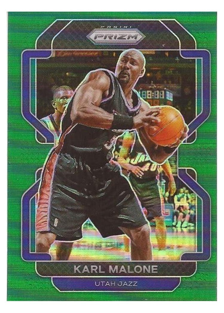 2021-22 Panini Prizm Base Set Karl Malone #259 card