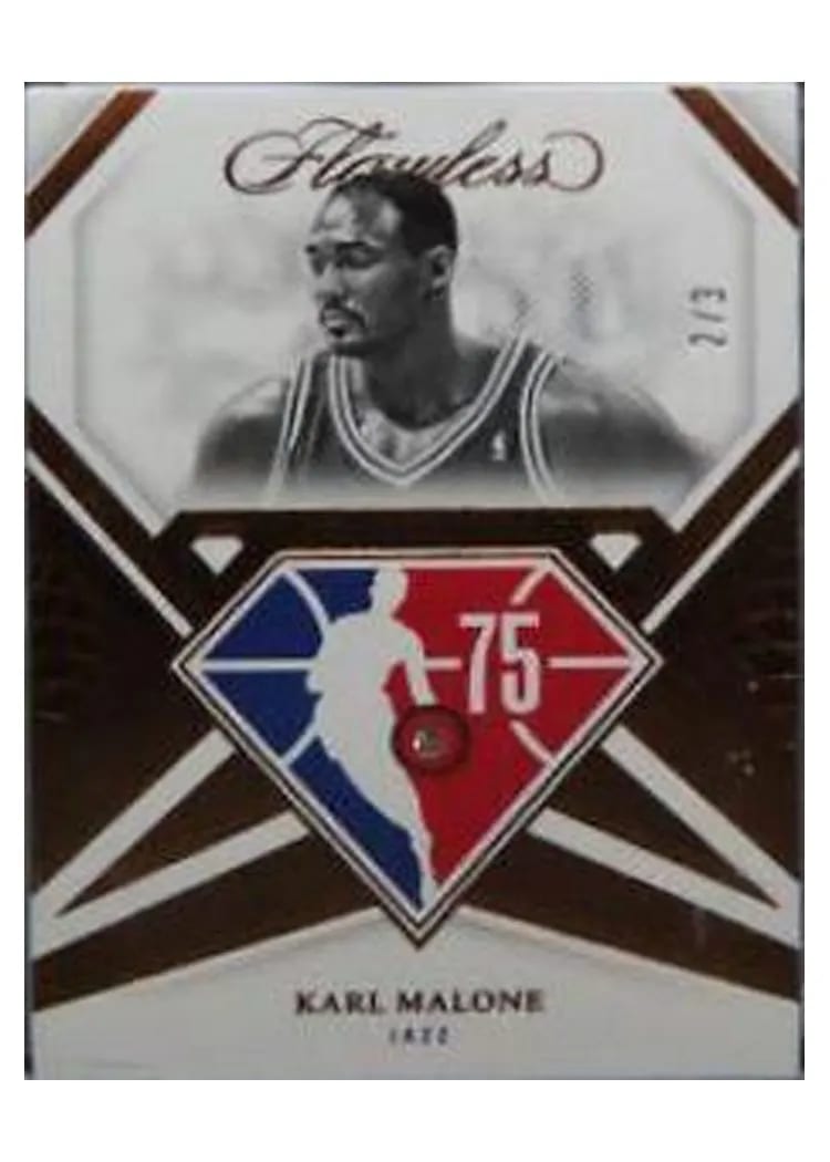 2021 Panini Flawless Karl Malone #115 card