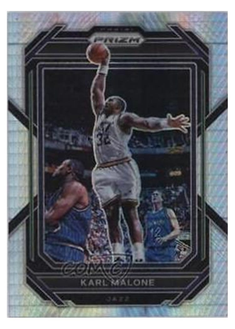 2022-23 Panini Prizm Base Set Karl Malone #284 card