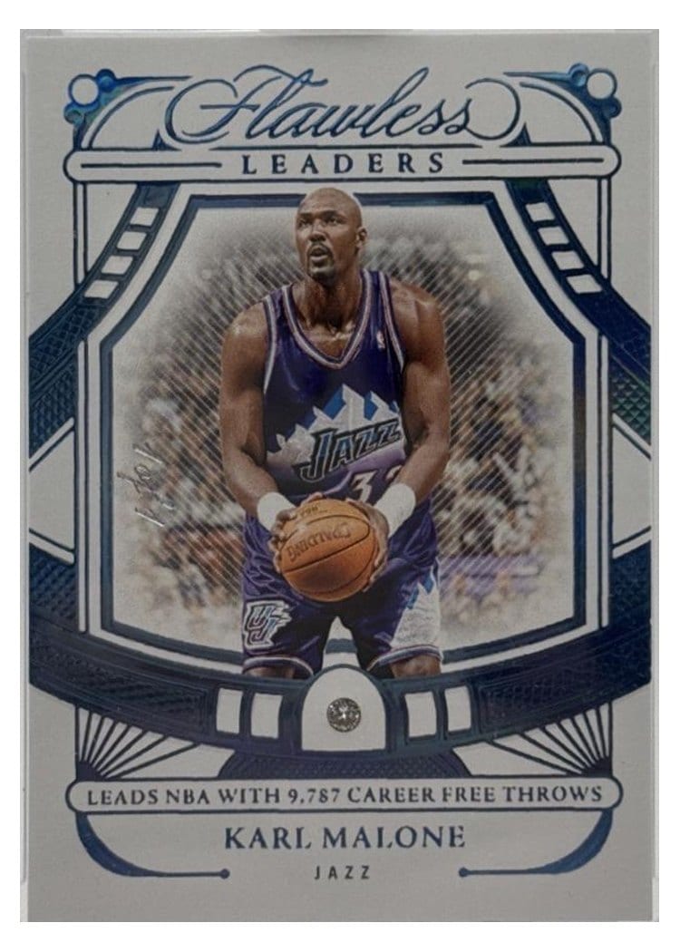 2023-24 Panini Flawless Flawless Leaders Karl Malone #154 card