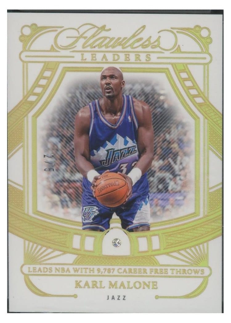 2023-24 Panini Flawless Flawless Leaders Karl Malone #154 card