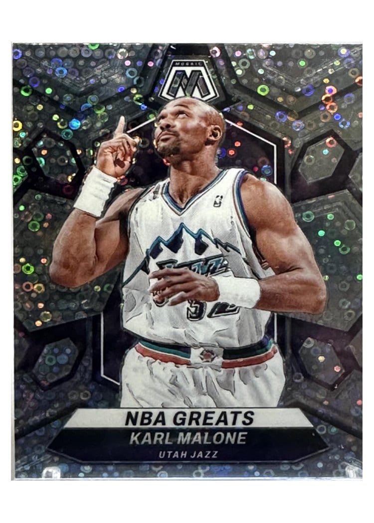2023-24 Panini Mosaic Base Set Karl Malone Silver Fast Break #297 card