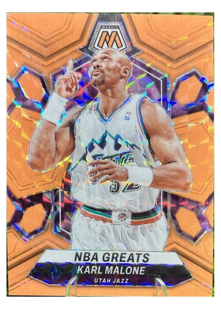 2023-24 Panini Mosaic Base Set Karl Malone #297 card