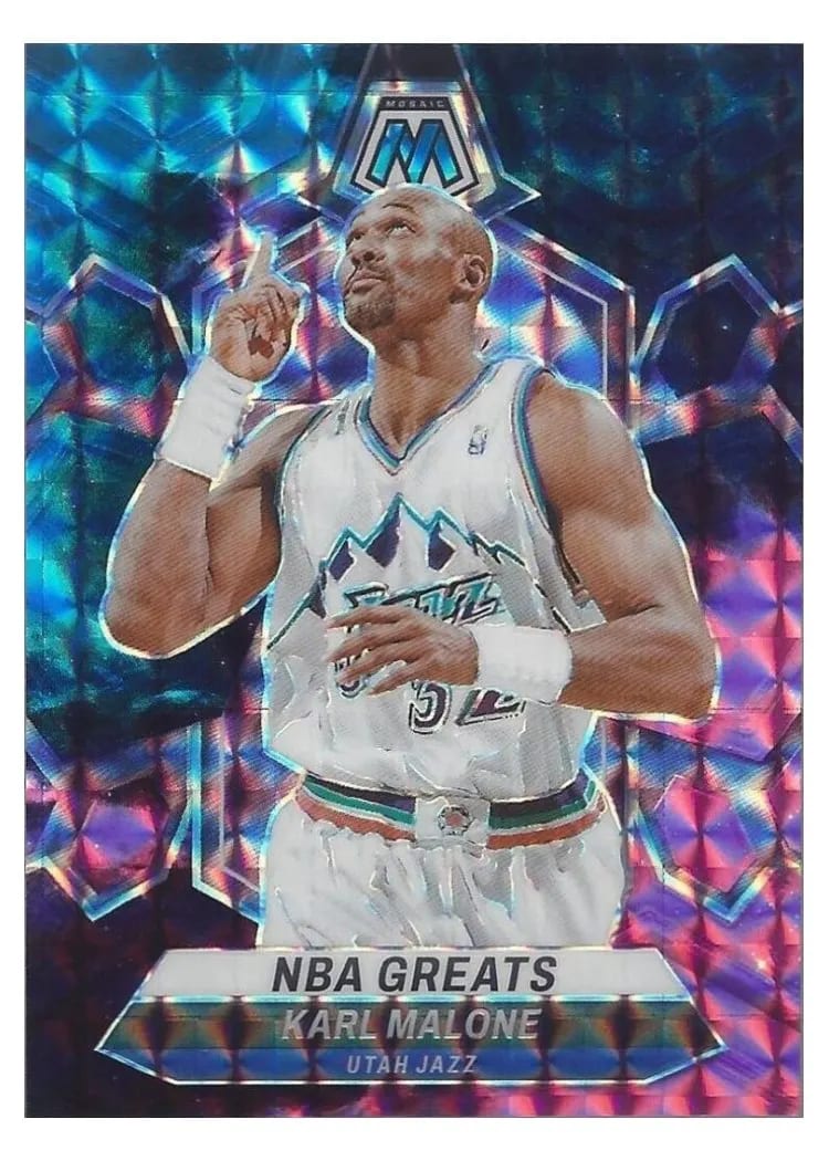 2023-24 Panini Mosaic Base Set Karl Malone #297 card