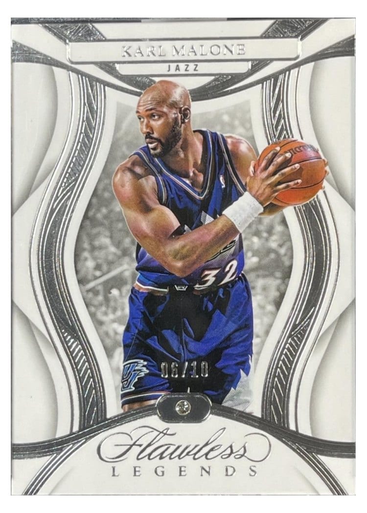 2024-25 Panini Flawless Base Gems Karl Malone #112 card