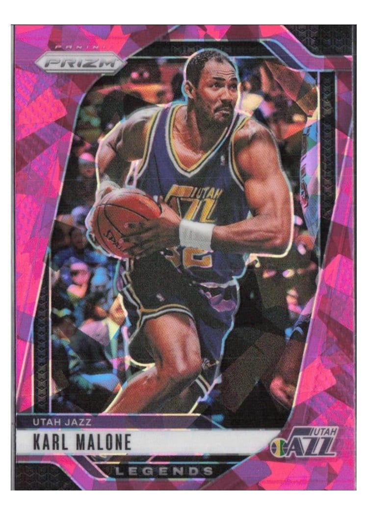 2024-25 Panini Prizm Base Set Karl Malone Pink Ice #289 card