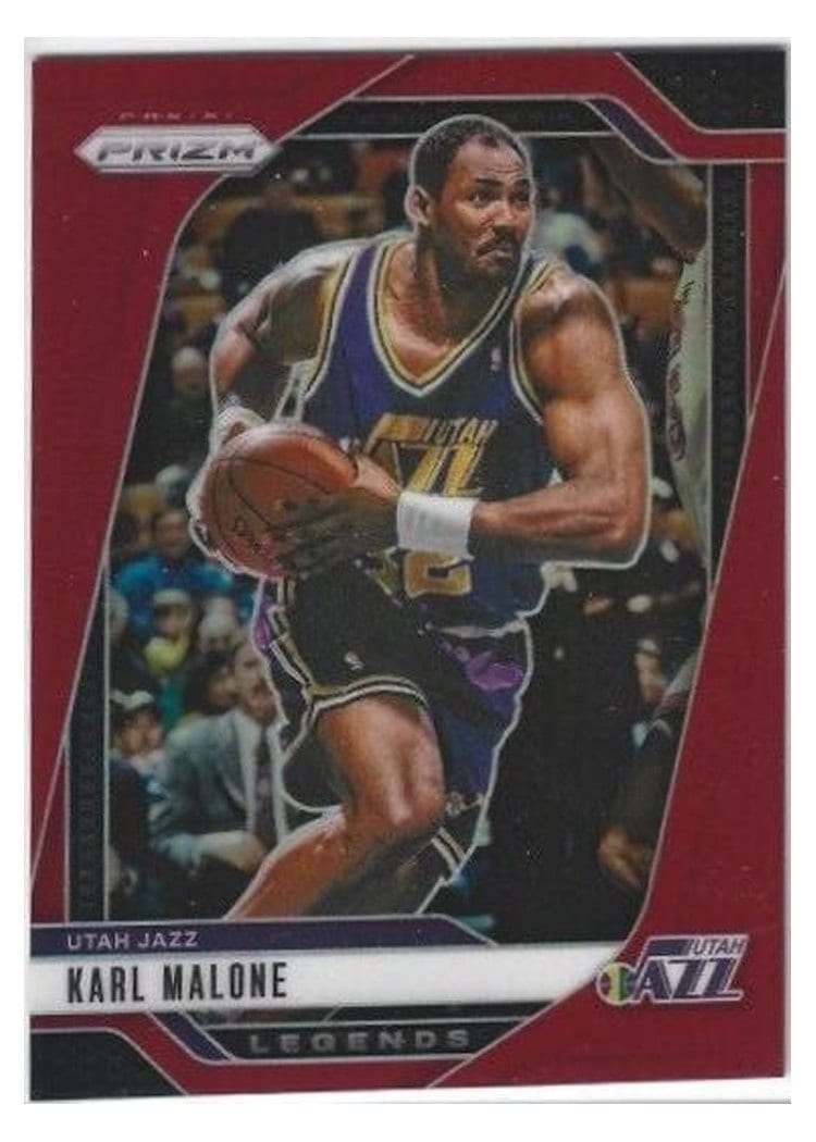 2024-25 Panini Prizm Base Set Karl Malone Red #289 card
