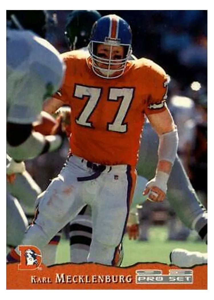 1993 Pro Set Karl Mecklenburg #134 card