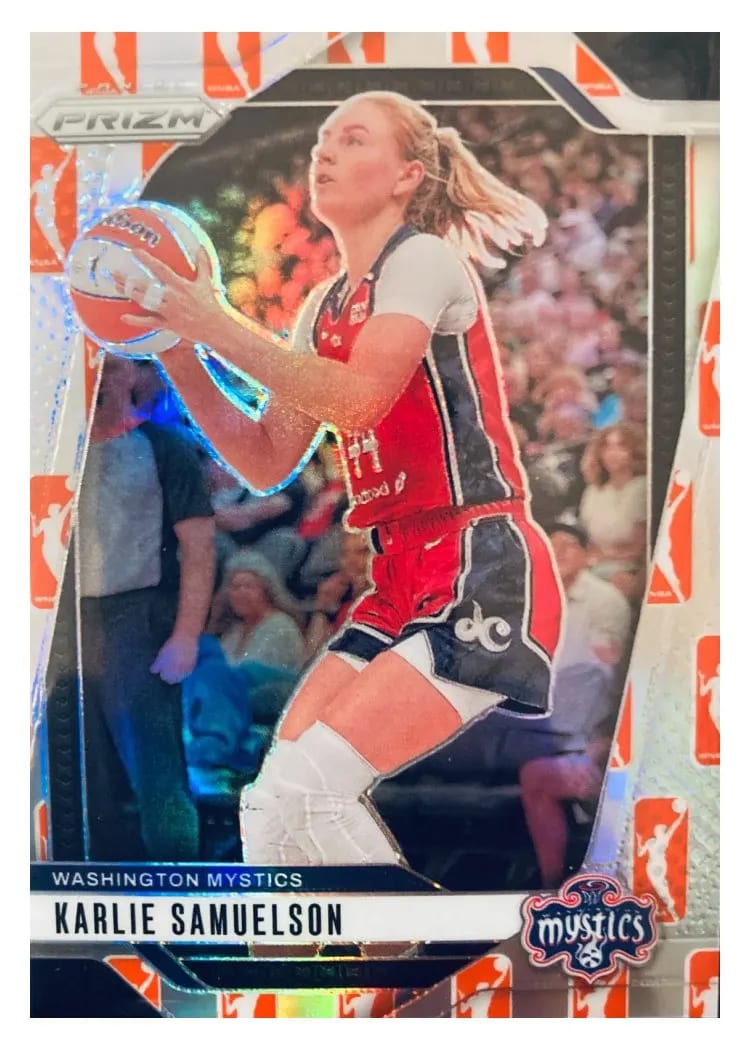 2024 Panini Prizm WNBA Base Set Karlie Samuelson WNBA Logo #82 card