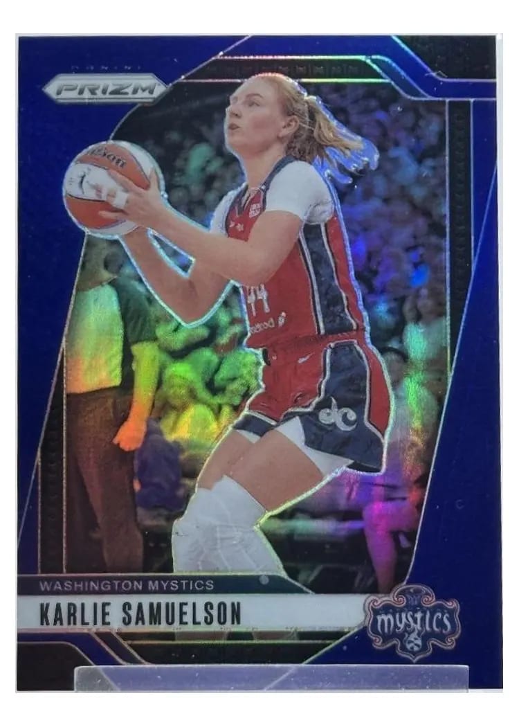 2024 Panini Prizm WNBA Base Set Karlie Samuelson Blue #82 card
