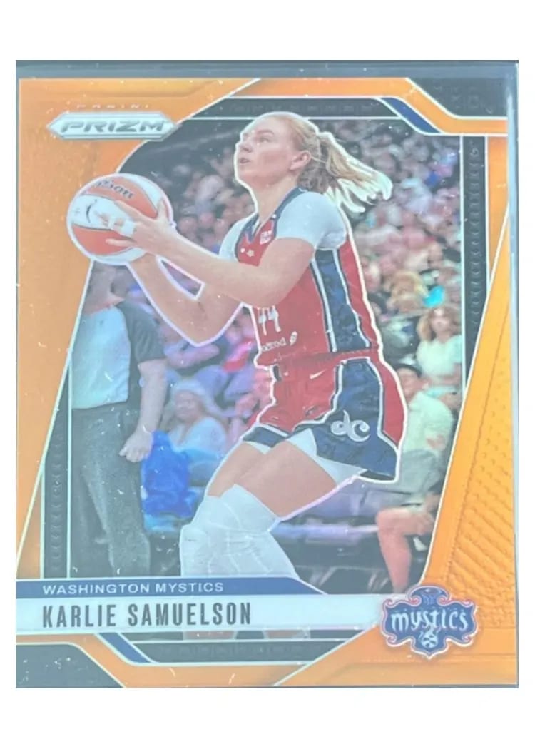 2024 Panini Prizm WNBA Base Set Karlie Samuelson Orange #82 card