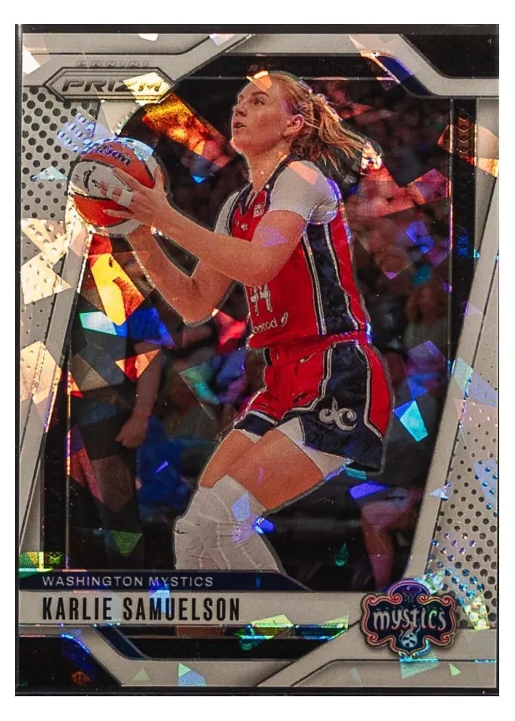 2024 Panini Prizm WNBA Base Set Karlie Samuelson White Ice #82 card