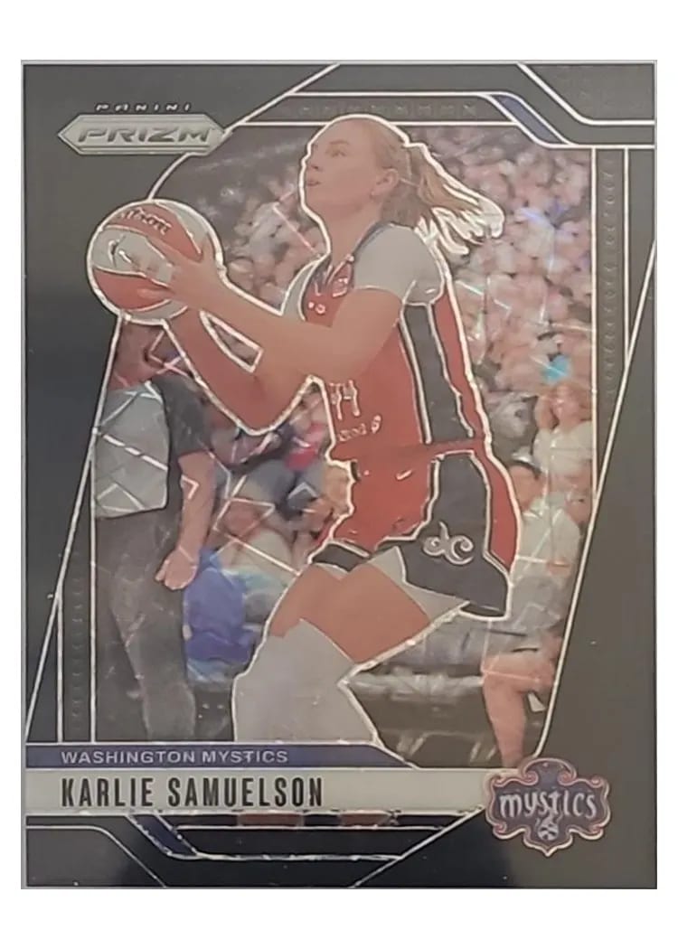 2024 Panini Prizm WNBA Base Set Karlie Samuelson Black Velocity #82 card