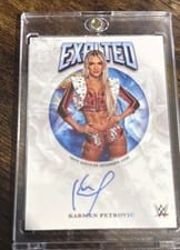 2025 Topps Exalted WWE Wrestling Exalted Autographs Karmen Petrovic #EXA-PET card