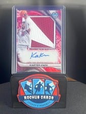2024-25 Bowman's Best University Prospect Jumbo Relic Autographs Karter Knox #PJRA-KK card