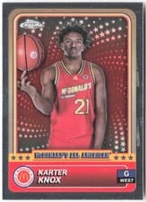 2024 Topps Chrome McDonald's All-American Base Set Karter Knox #89 card