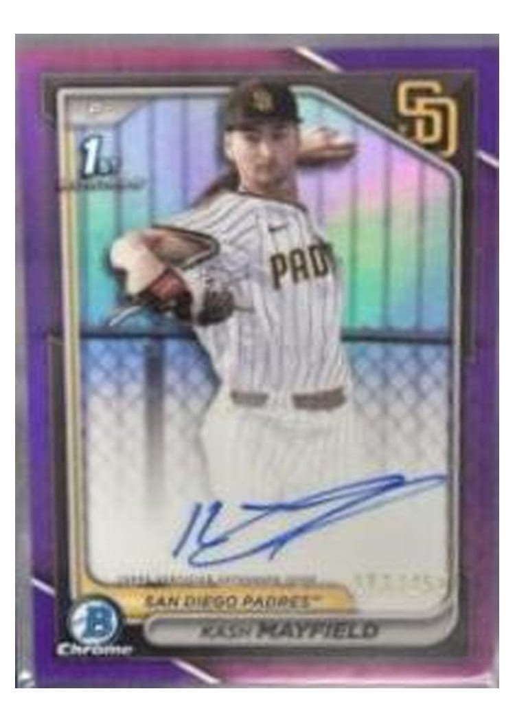 2024 Bowman Draft Chrome Prospect Autographs Kash Mayfield #CPA-KM card