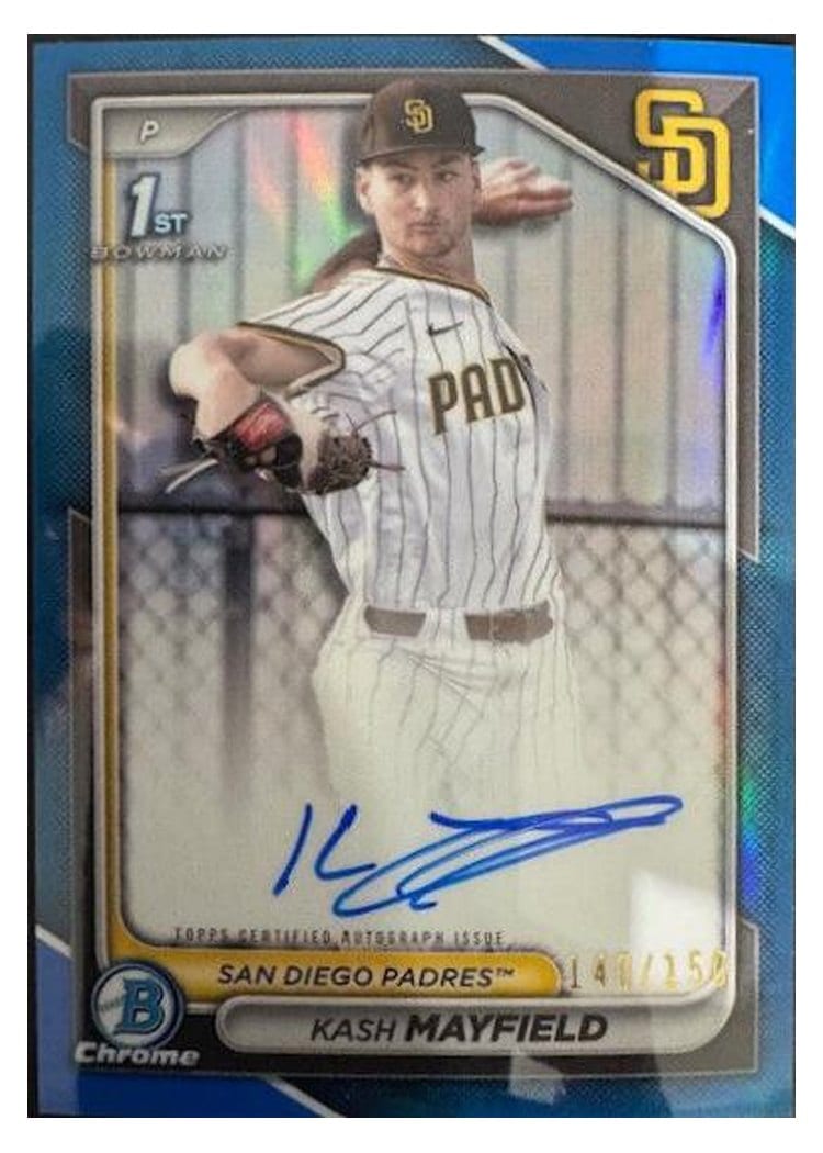 2024 Bowman Draft Chrome Prospect Autographs Kash Mayfield #CPA-KM card