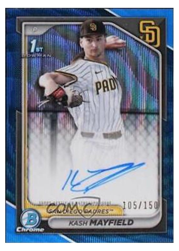 2024 Bowman Draft Chrome Prospect Autographs Kash Mayfield #CPA-KM card