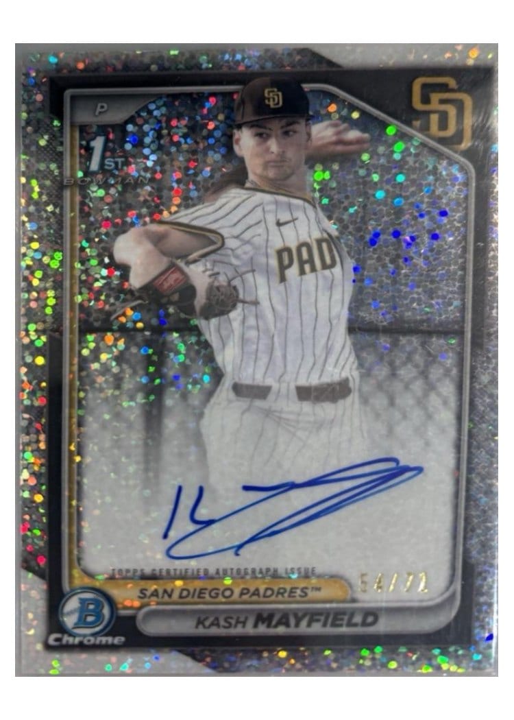 2024 Bowman Draft Chrome Prospect Autographs Kash Mayfield #CPA-KM card