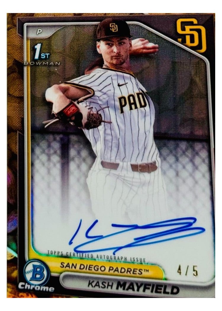 2024 Bowman Draft Chrome Prospect Autographs Kash Mayfield #CPA-KM card