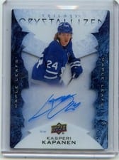 2020-21 Upper Deck Trilogy Crystallized Signatures Kasperi Kapanen #C-KK card
