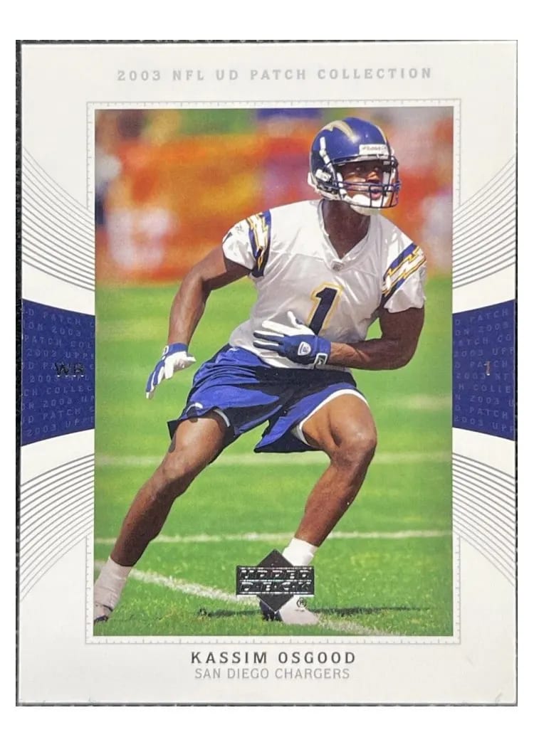 2003 Upper Deck Patch Collection Kassim Osgood #109 card