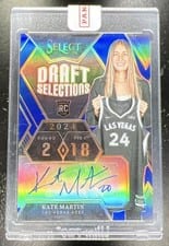 2024 Panini Select WNBA Draft Selections Signatures Kate Martin #DSS-KM card