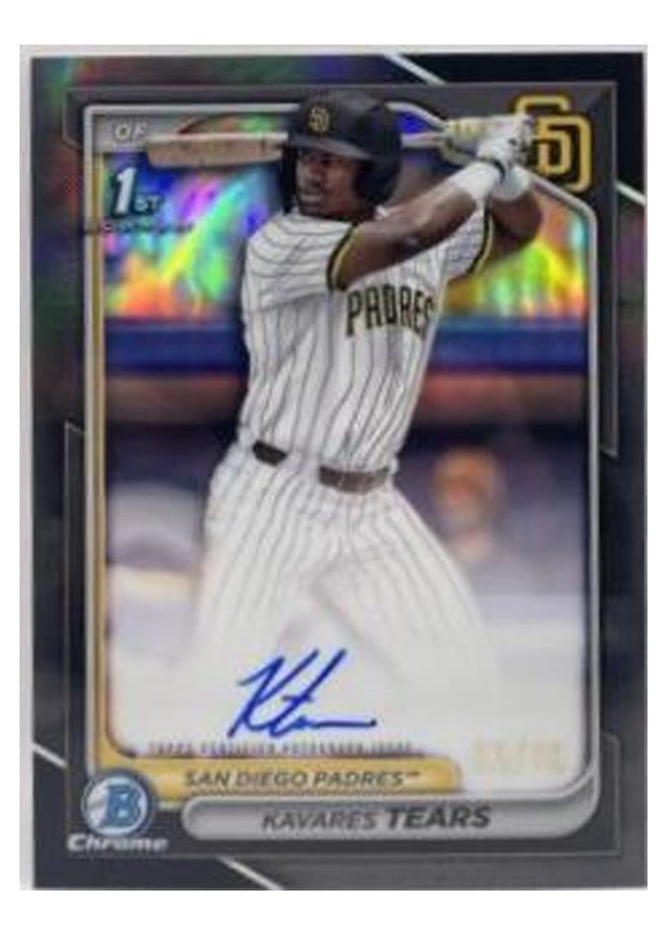 2024 Bowman Draft Chrome Prospect Autographs Kavares Tears #CPA-KT card