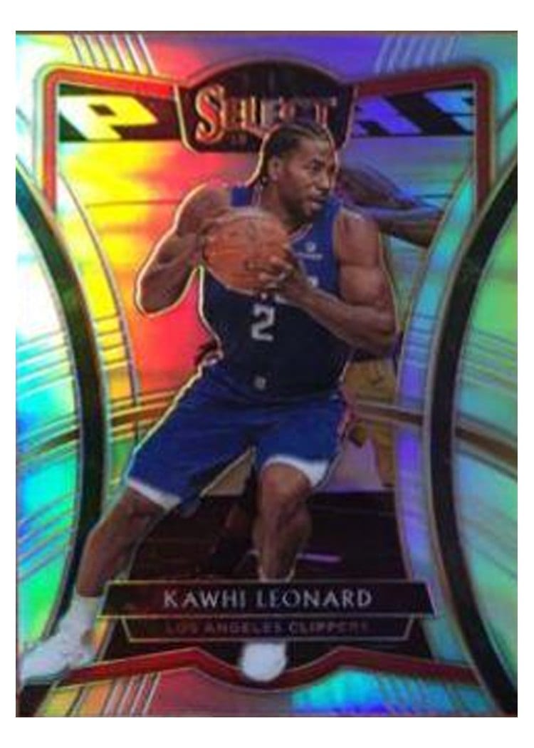 2019-20 Panini Select Base Set Kawhi Leonard Silver Prizm #171 card