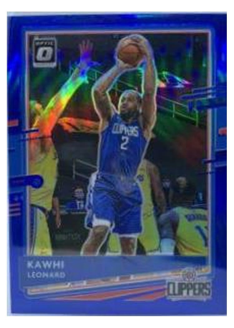 2020-21 Donruss Optic Base Set Kawhi Leonard Blue #125 card
