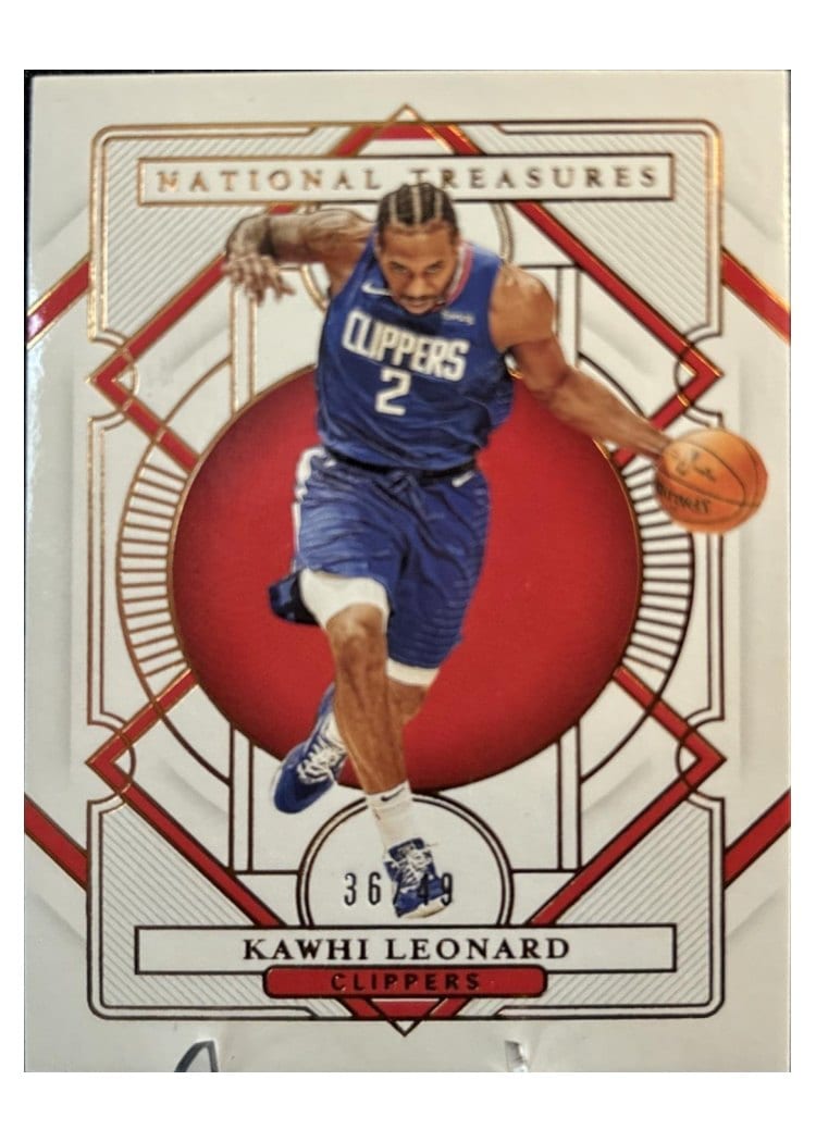 2020-21 Panini National Treasures Base Set Kawhi Leonard #33 card