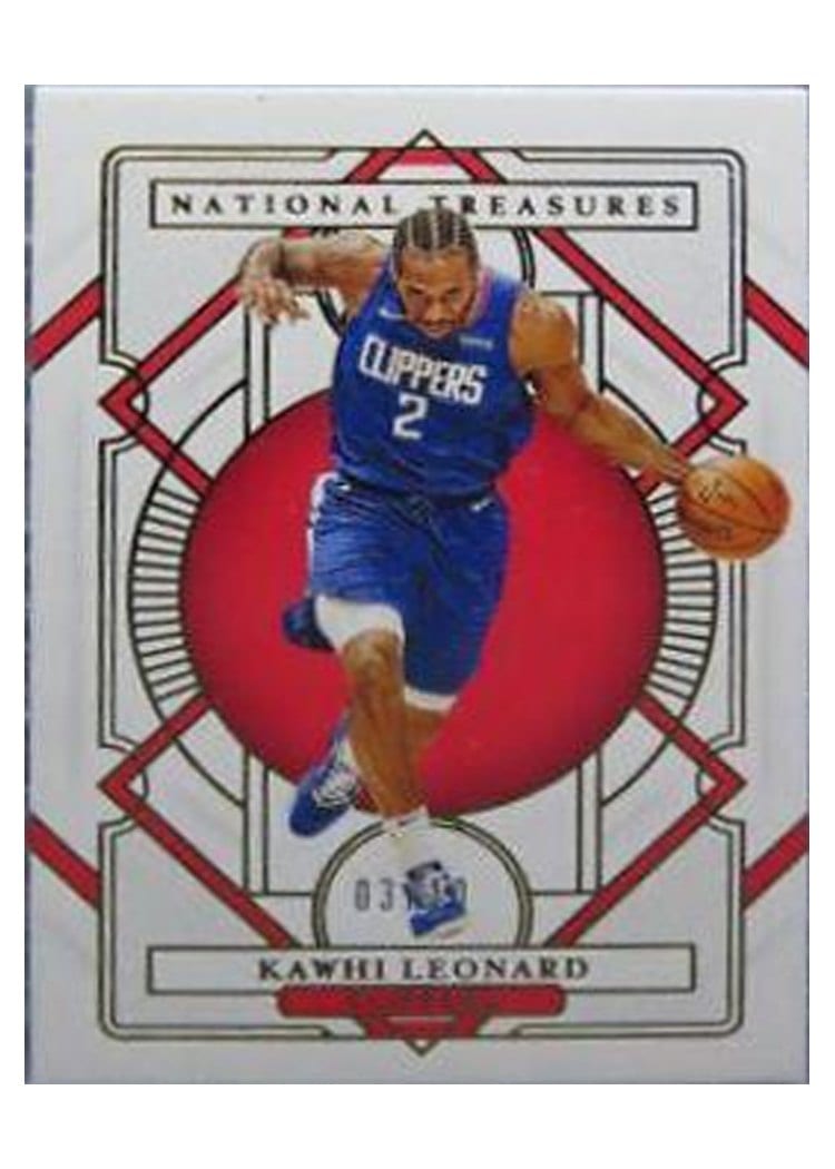 2020-21 Panini National Treasures Base Set Kawhi Leonard #33 card