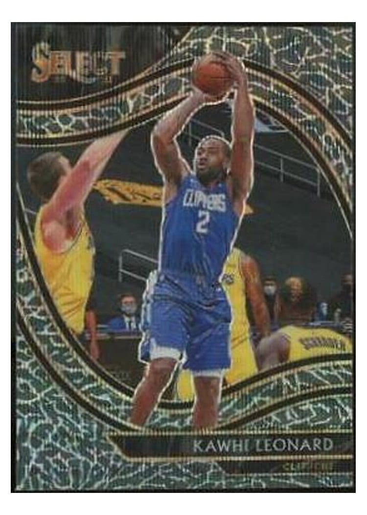 2020-21 Panini Select Base Set Kawhi Leonard #208 card