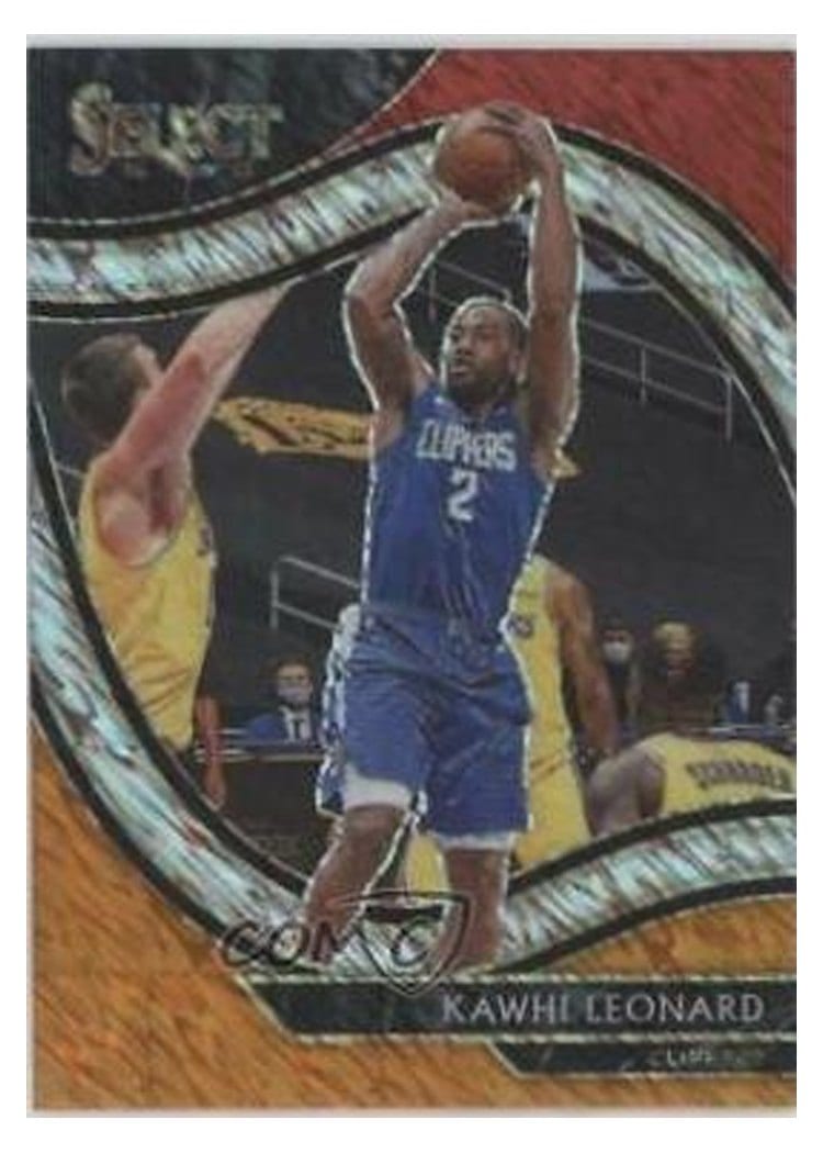 2020-21 Panini Select Base Set Kawhi Leonard #208 card