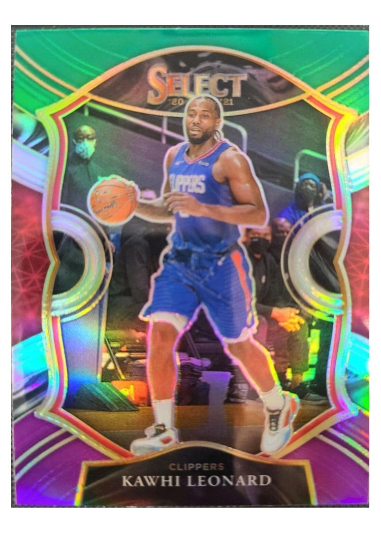 2020-21 Panini Select Base Set Kawhi Leonard Red Prizm #37 card