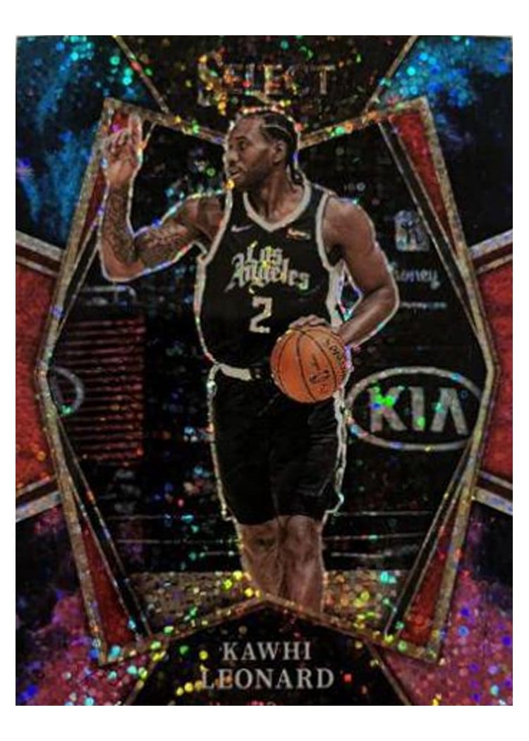2021-22 Panini Select Base Set Kawhi Leonard Cosmic Prizm #193 card
