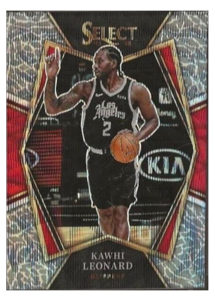 2021-22 Panini Select Base Set Kawhi Leonard #193 card