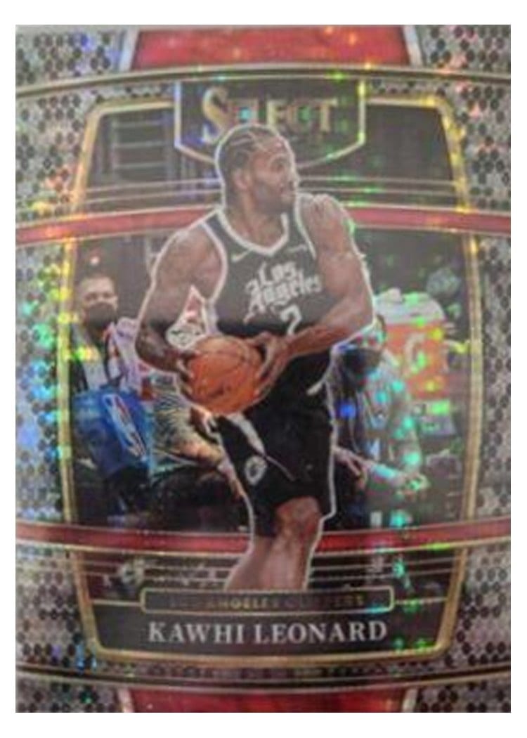 2021-22 Panini Select Base Set Kawhi Leonard Snakeskin #20 card