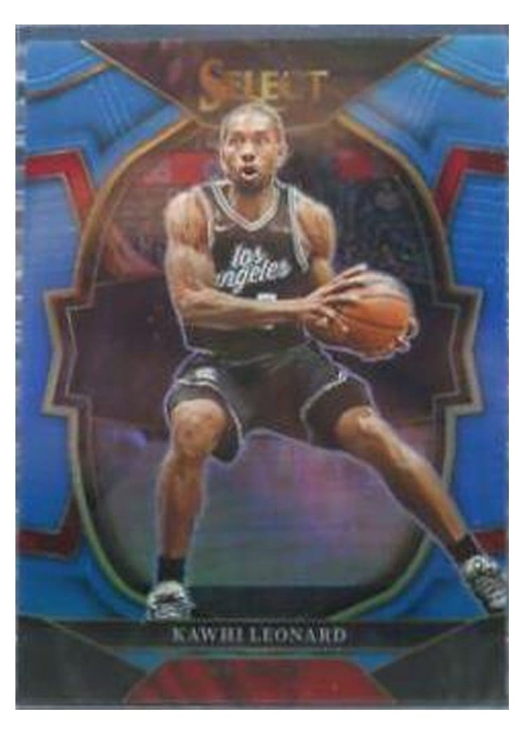 2022-23 Panini Select Base Set Kawhi Leonard Light Blue Prizm #65 card