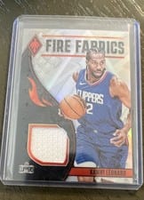 2023-24 Panini Phoenix Fire Fabrics Kawhi Leonard #FF-KAW card