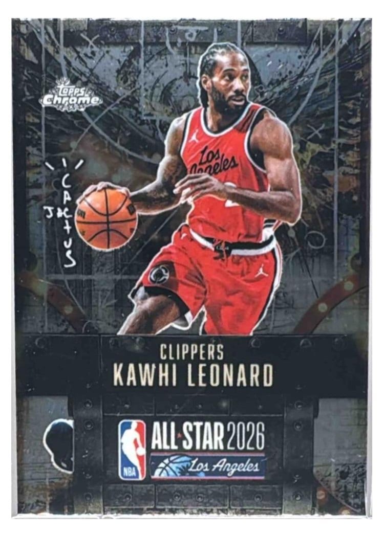 2025-26 Topps Chrome Cactus Jack X NBA All-Star Game Base Set ASG Kawhi Leonard #16 card