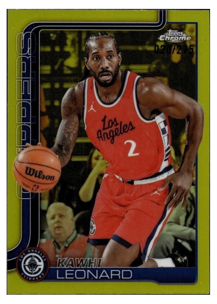 2025 Topps Chrome Kawhi Leonard #44 card