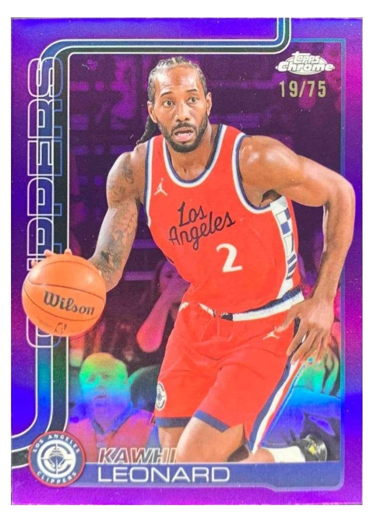 2025 Topps Chrome Kawhi Leonard #44 card