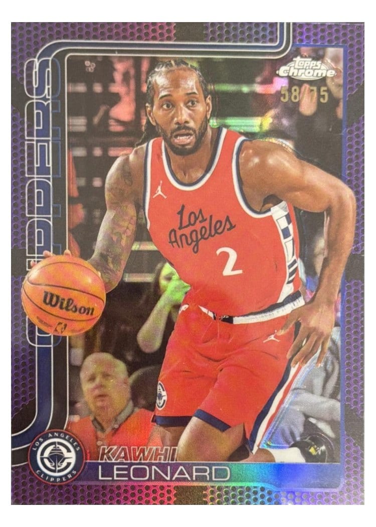 2025 Topps Chrome Kawhi Leonard #44 card