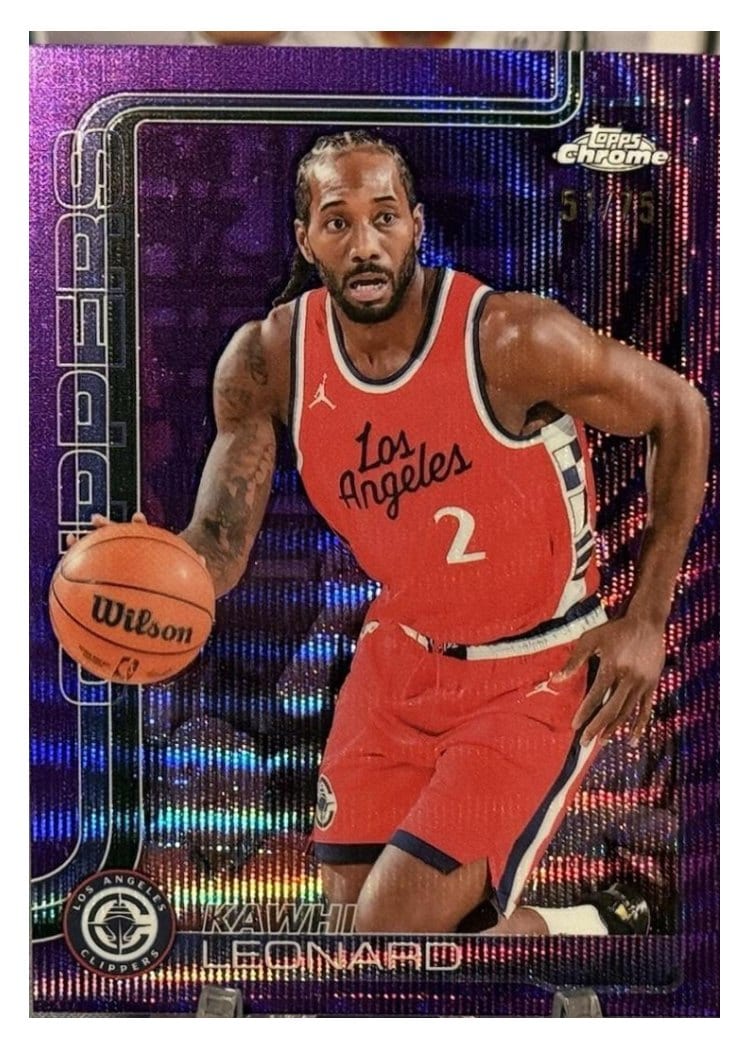 2025 Topps Chrome Kawhi Leonard #44 card